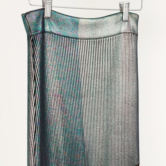 Christopher Kane AW/17 Runway Multicoloured Metallic Pleated Maxi Skirt - Picture 4 of 13